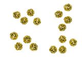 Brass beads goldplated filigree