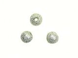 Beads stardust silver plated 6mm