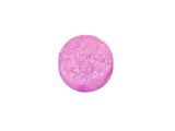 Cabochon Kristalldruse rosa elektroplatiert 12mm