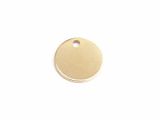 Logo Charms 12mm Goldplated 304 Stainless-Steel 1mm Thick