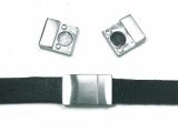 Stainless Steel Magnetic Clasp Rectangular for flat 10mm...