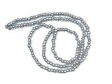 Rocailles Perlen 4mm Tschechien Silber