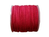 Suede Leathercord Lace Pink Red 3mm