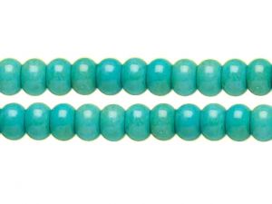 Chalk Turquoise Rondelle Beads