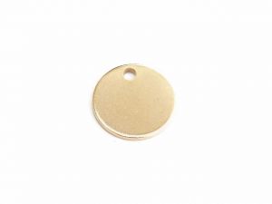 Logo Charms 12mm Goldplated 304 Stainless-Steel 1mm Thick