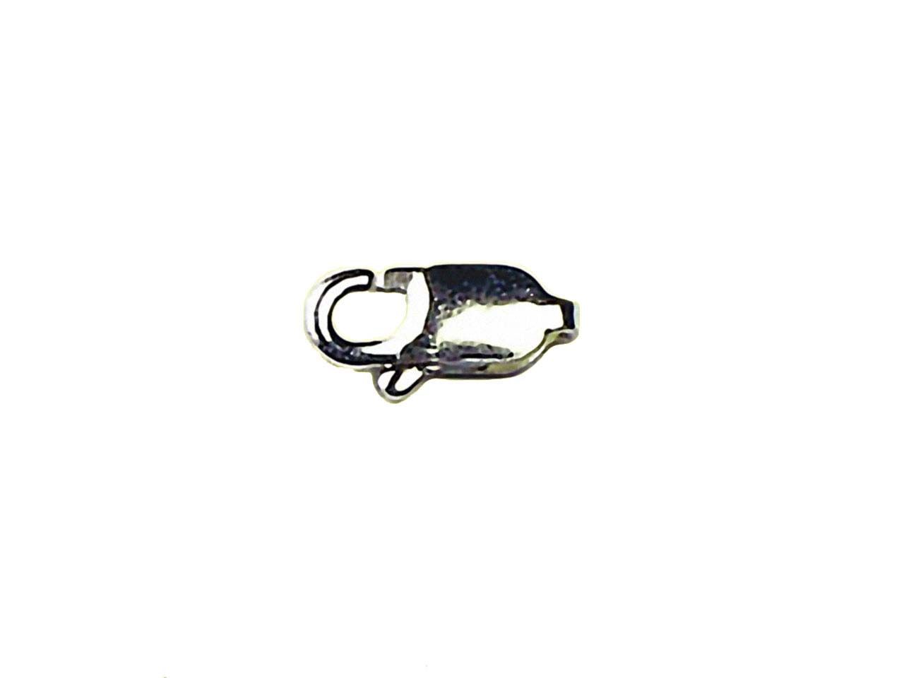 Bead Landing Lobster Claw Clasps - Oxidized Silver - 10 ct