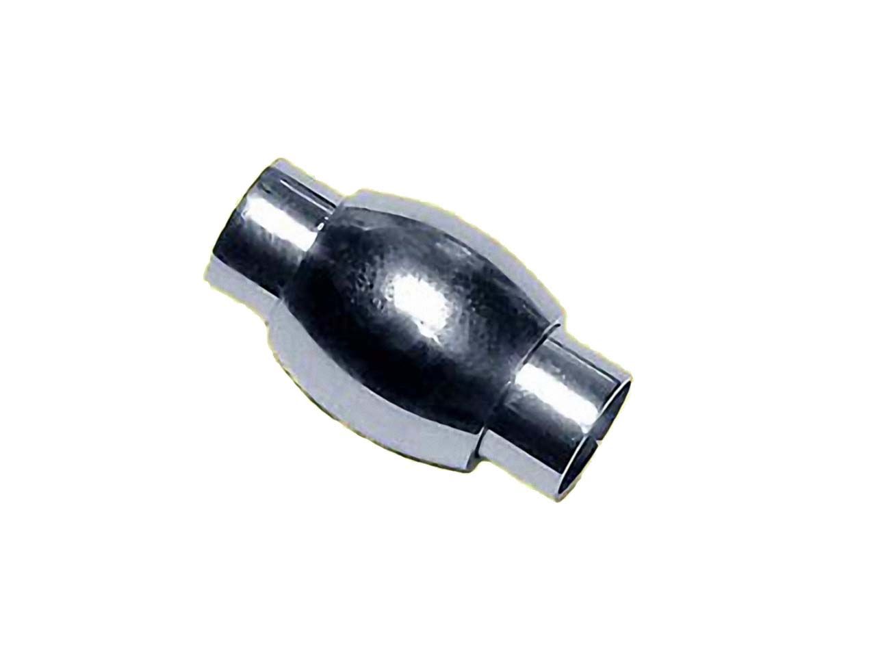 1 Silber Edelstahl Hebeldruckverschluss Magnetverschluss für 3mm Lederband