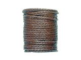 10m Braided Leathercord 3mm Brown