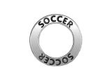 Affirmation Ring Soccer Silverplated