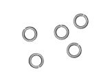 Jumprings 8mm Open 1.3mm Wire Antique Silverplated