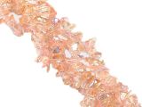 Glass chip beads rosa ab