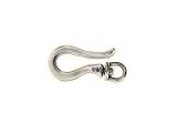 Hook Clasp Rotatable Silverplated Brass 18mm