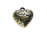 Heart Acryl Goldplated Antique 20mm