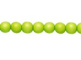 Wood Beads Lime Green 12mm round