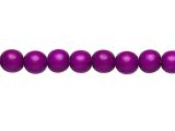 Wood Beads Purple 12mm round