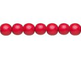 Wood Beads red 12mm round
