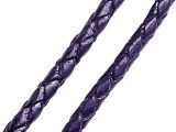 Leathercord Braided 3mm Blueberry