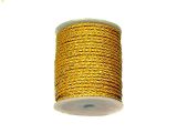 Leathercord braided 3mm gold
