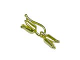 Leathercord clasp hook tulip 4mm