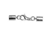 Leathercord Clasp Silverplated Brass 4.5mm