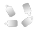 Logo Charms Rectangle Stainless Steel