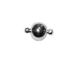 Magnetic Clasp Silverplated Ball 10mm