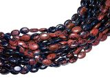 Mahogany Obsidian bead flat