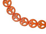 Peace Beads Magnesite Orange