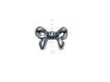 Bead Bow Silverplated Pewter