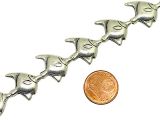 Bead Pennant Fish Silverplated Copper
