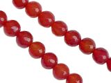 Beads Carnelian Faceted Rounds 8mm