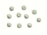 Beads stardust silver plated 4mm