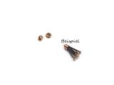 Cord Ends 3mm Rosegold-Plated 10 Pcs
