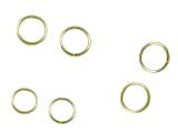 Jumprings 8mm Open Wire 0.8mm Goldplated 50 PCS