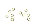 Jumprings 4mm Open Wire 0.6mm Goldplated 100 PCS