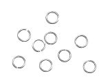 Jumprings 5mm Open Wire 0.8mm Silverplated 100 PCS