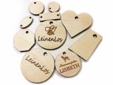 Birch Plywood 3mm Charms With Laser Engravings