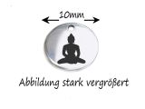 Charm Buddha Edelstahl 10mm rund