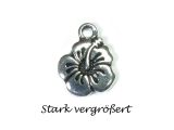 Charm Hibiscus Silverplated