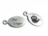 Logo Tags Stainless Steel Loop Ovale 20mm 10 pcs