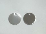 Metal Label Round Stainless Steel 20mm
