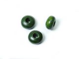 Wood Bighole Beads Russian Green 15mm