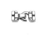 Hook Clasp For Ribbons Art Deco Style Silver-Plated