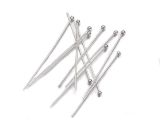 Head Pins With Ball Silver-Plated 6cm 25 Pcs