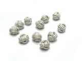 Leather Beads10mm Knots Mother of Pearl