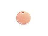 Logo Charms 12mm Rose Goldplated Stainless-Steel 1mm Thick