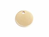Logo Charms 15mm Goldplated Stainless-Steel 1mm Thick