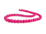Malaysia Jade Beads Strand Dark Pink 6mm round