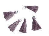 Tassels Cotton With Jump Ring Dusty Plum 5 Pcs.