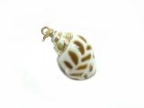 Drop areola shell and gold-finished steel 20mm